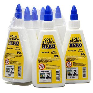 Cola Branca Hero 90g com 6 Unidades