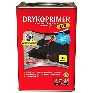 Pintura Asfáltica Drykoprimer Base de Solvente Ecológico 18L