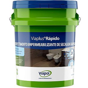 Impermeabilizante Viapol Viaplus Rápido Cinza Balde de 12Kg