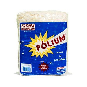 Estopa Pólium para Polimento Branca Super Extra 12 Pacotes com 200g