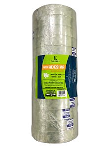 Fita Adesiva Koretech Transparente 18mm x 50m com 13 Rolos