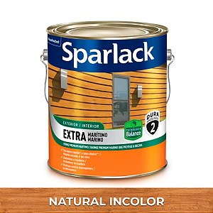 Verniz Sparlack Extra Marítimo Balance a Base D'Água Acetinado Natural Incolor Galão de 3,6 Litros