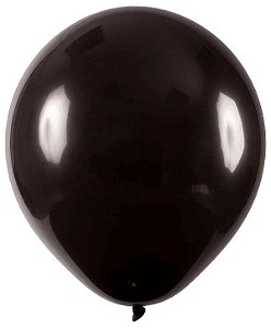 Big Balão Art-Latex Bexigão Preto N°250 Liso