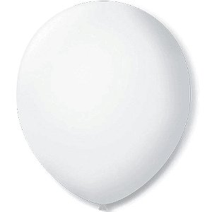 Big Balão Art-Latex Bexigão Branco N°250 Liso