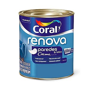 Tinta Acrílica Renova Paredes Coral Branco Fosco 800ml