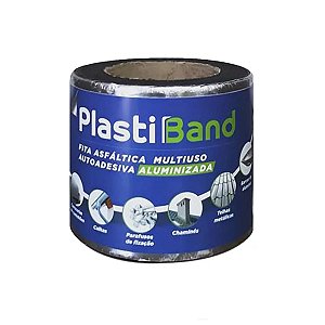 Fita Asfáltica Plastiband Dplastic 10cm x 10m Alumínio