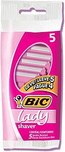 Barbeador Bic Lady Shaver Descartável 5 Un