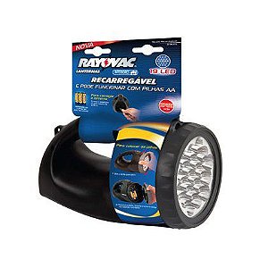 Lanterna Híbrida Recarregável Rayovac 19 LEDs Bivolt