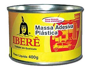 Massa Adesiva Plástica Ibere 400g Branca com 12 Unidades