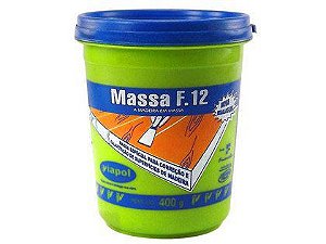 Massa Viapol para Madeira F-12 400g Castanho com 06 Unidades