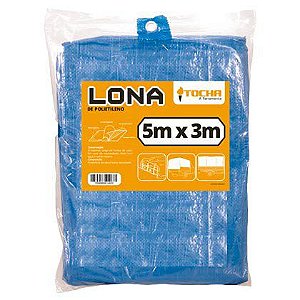 Lona de Polietileno Tocha 5x3m Azul