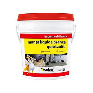 Manta Liquida Quartzolit Branca Galão 4,5kg