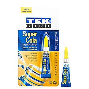 Cola Super Tek Bond 2g Caixa com 24 Unidades