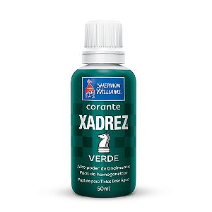 Corante Líquido Xadrez 50ml Bisnaga Verde Caixa com 12 Unidades