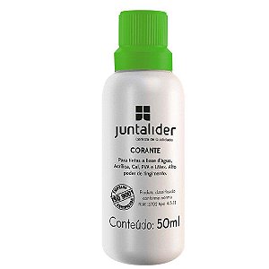 Corante Líquido Juntalider 50ml Bisnaga Verde Caixa com 12 Unidades