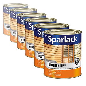 Verniz Sparlack Neutrex Brilhante Imbuía 900ml com 06 Unidades