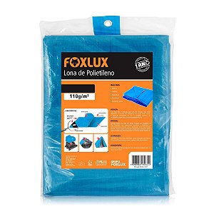 Lona de Polietileno Foxlux 5x3m Azul