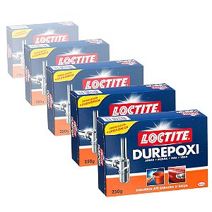 Massa Adesiva Loctite Durepoxi Henkel 250g Caixa com 16 Unidades