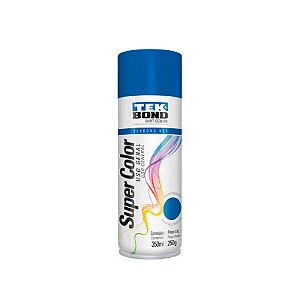 Tinta Spray Tek Bond Super Color Uso Geral Azul 350ml 250g