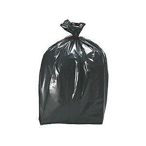 Saco Plástico IBR para Areia 28x50cm Preto Pacote com 100 UN