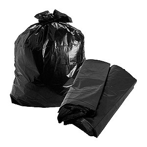 Saco Plastico Geraplast para Areia Preto 28x50x0,12 Pacote com 100UN