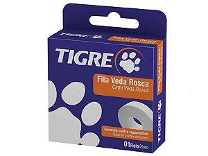 Fita Veda Rosca Tigre 18x25mm Caixa com 28 Unidades