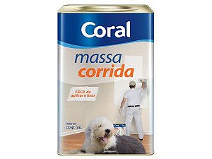 Massa Corrida Coral PVA para Pintura Lata 25Kg