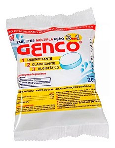 Cloro Genco Tabletes Múltipla ação 3 em 1 200g