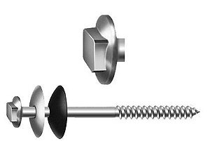 Parafuso para Telha com Vedação 5/16 x 110 Caixa com 100 Unidades