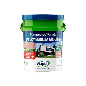 Impermeabilizante Viapol Fuseprotec para Parede Branco Balde com 18 Litros