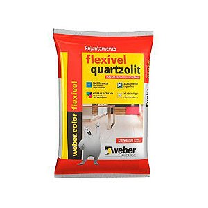 Rejunte Flexível Quartzolit Cinza Outono 15 Sacos com 01 Kg Cada