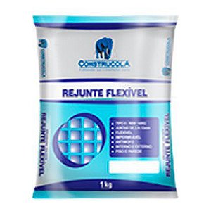 Rejunte Flexível Construcola Grafite 10 Sacos com 01 Kg Cada