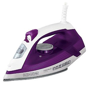 Ferro a Vapor Extra Antiaderente Black Decker FX2500 Cerâmica Roxo 110v 1200w