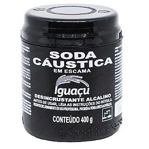 Soda Cáustica Iguaçu 400g Caixa com 12 Unidades