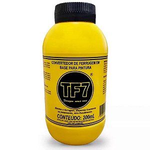 Convertedor de Ferrugem em Base de Pintura TF7 200ml Embalagem com 12 Unidades