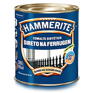 Esmalte Sintético Hammerite Direto na Ferrugem Preto 800ml