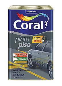 Tinta Pinta Piso Coral Premium Preto Lata 18 Litros