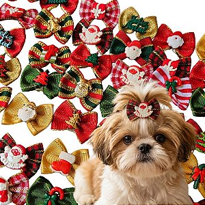 Laço Pet Natal M Sortidos (10, 30 ou 50 un)