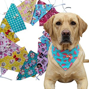 Bandanas Pet Sortidas G e GG | Pacotes com 10, 30 e 50 un