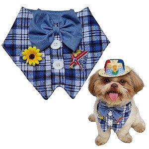 Bandana Pet Paletó Festa Junina