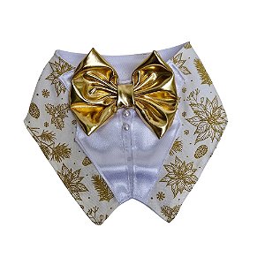 Bandana Pet Luxo Ano Novo Réveillon