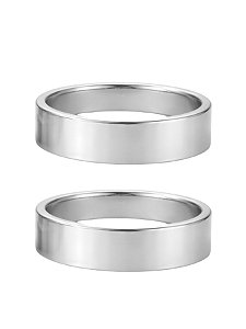 Par de Aliança Holanda 4mm - Aço Inox