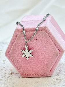 Pulseira Floco de neve - Aço Inox