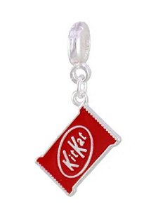 Berloque KitKat - Folheado a prata