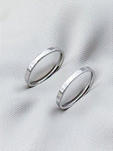 Par de Aliança Holanda 2mm - Aço Inox