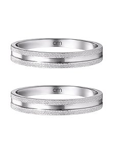 Par de Aliança Delicate - Aço Inox