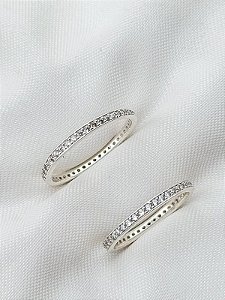 Par de Aliança Bella - Prata 950