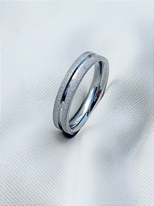 Anel Aliança Delicate - Aço Inox (Unidade)