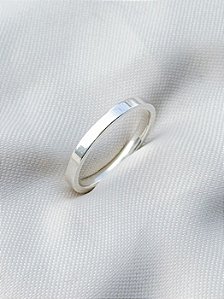 Anel Aliança Holanda 2mm - Prata 950 (Unidade)