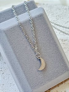 Colar de mini Lua - Aço Inox